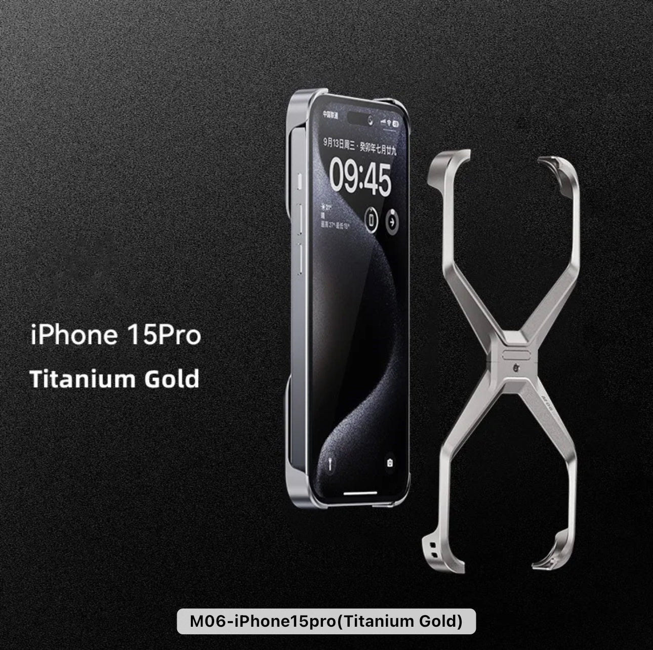 X Shaped Invisible Metal Phone Case for iPhone