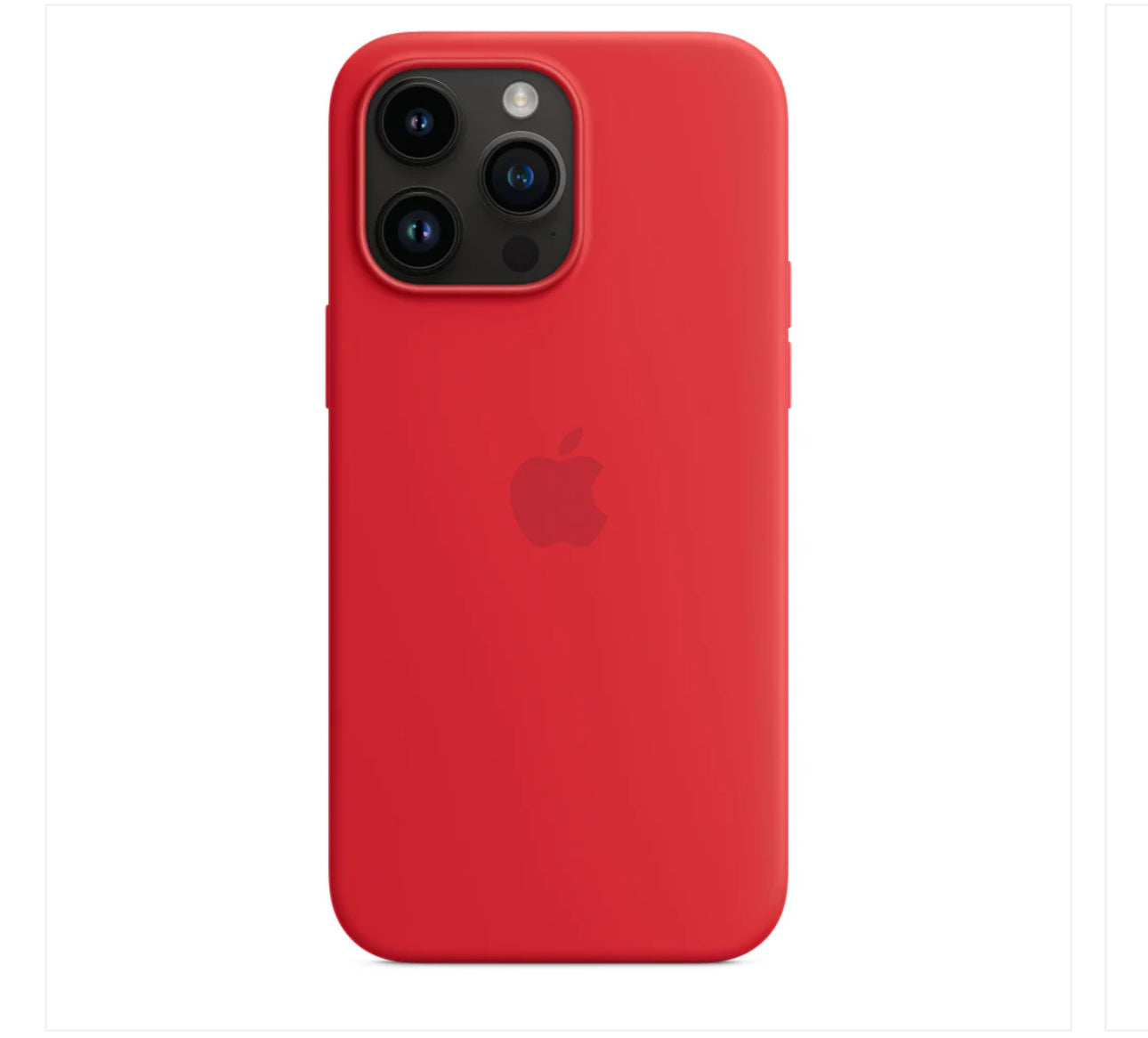 iPhone red liquid silicone case with micro velvet cloth inside